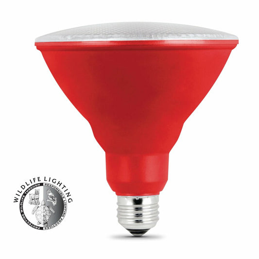 Feit Electric PAR38/R/10KLED/BX 5W PAR38 Red LED Light Bulb