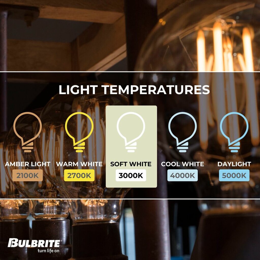 Bulbrite 862877 8.5W G25 Soft White Light Bulb