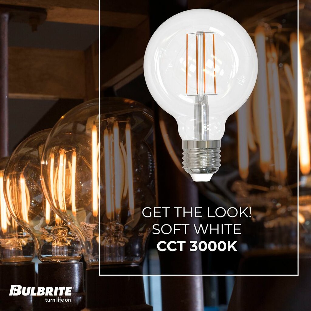 Bulbrite 862877 8.5W G25 Soft White Light Bulb