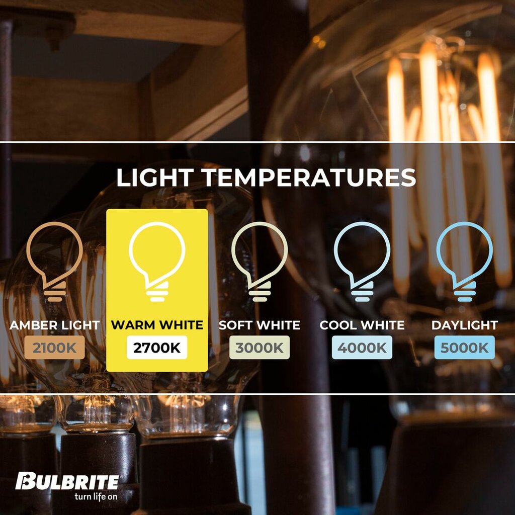 Bulbrite 862876 8.5W G25 Warm White LED Light Bulb