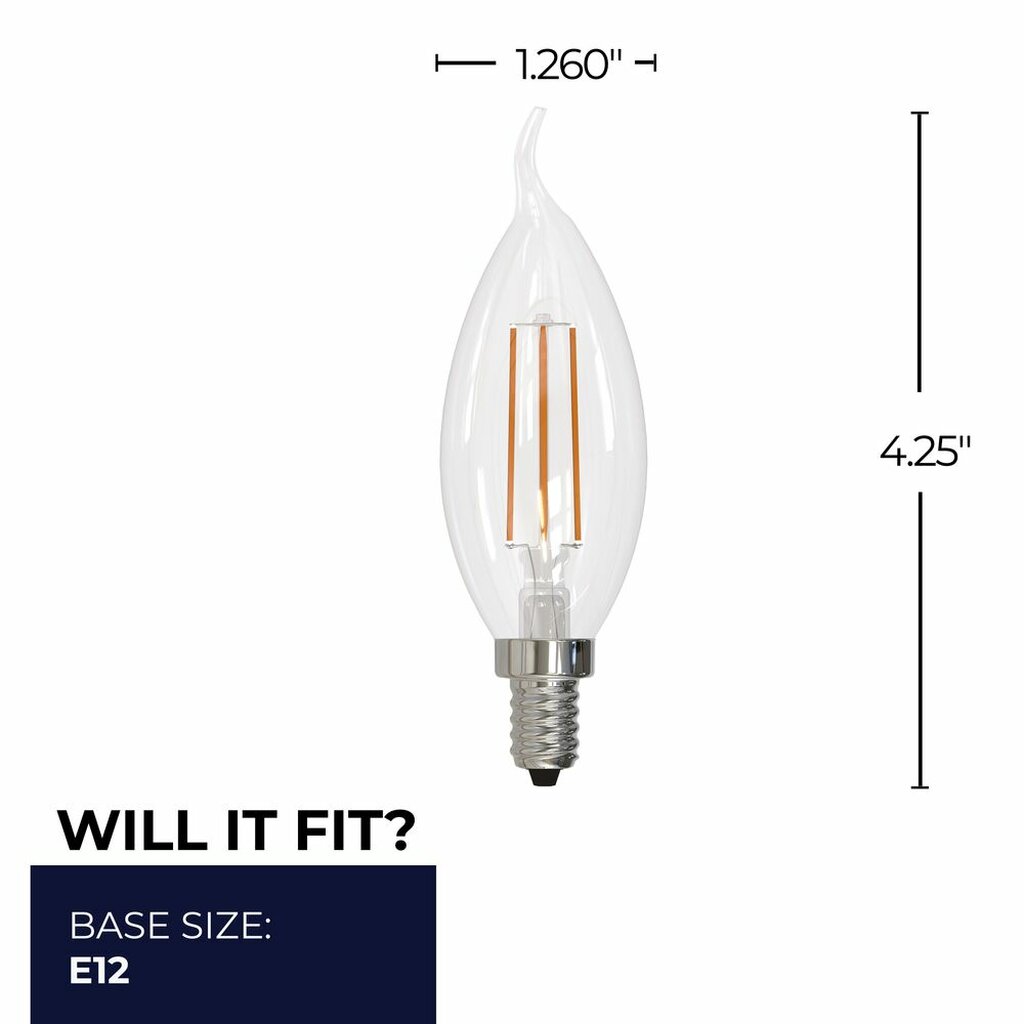 Bulbrite 862871 5W CA10 Soft White Light Bulb