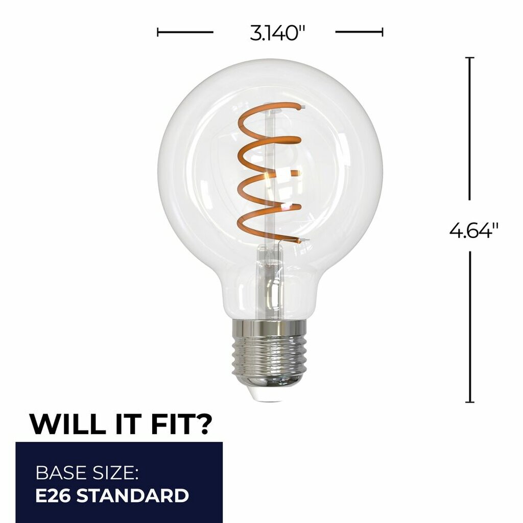 Bulbrite 862868 4.5W G25 Amber Light Bulb