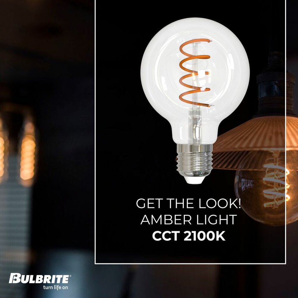 Bulbrite 862868 4.5W G25 Amber Light Bulb