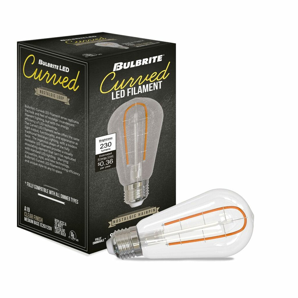 Bulbrite 862867 3W ST18 Amber Light Bulb