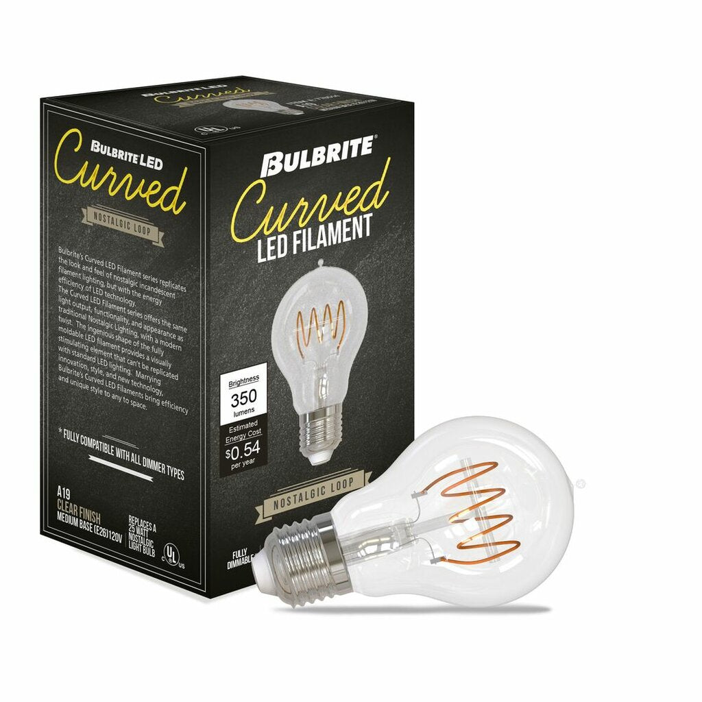 Bulbrite 862866 4.5W A19 Amber Light Bulb