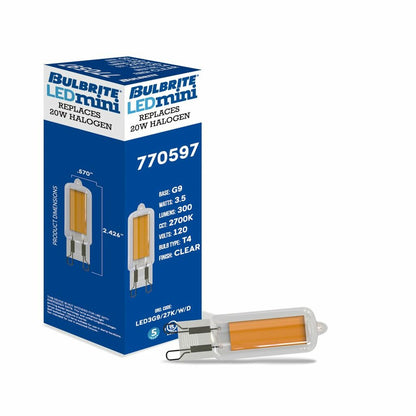 Bulbrite 862862 3.5W G9 Warm White Light Bulb