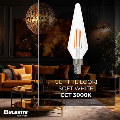 Bulbrite 862861 4W Prism Soft White Light Bulb