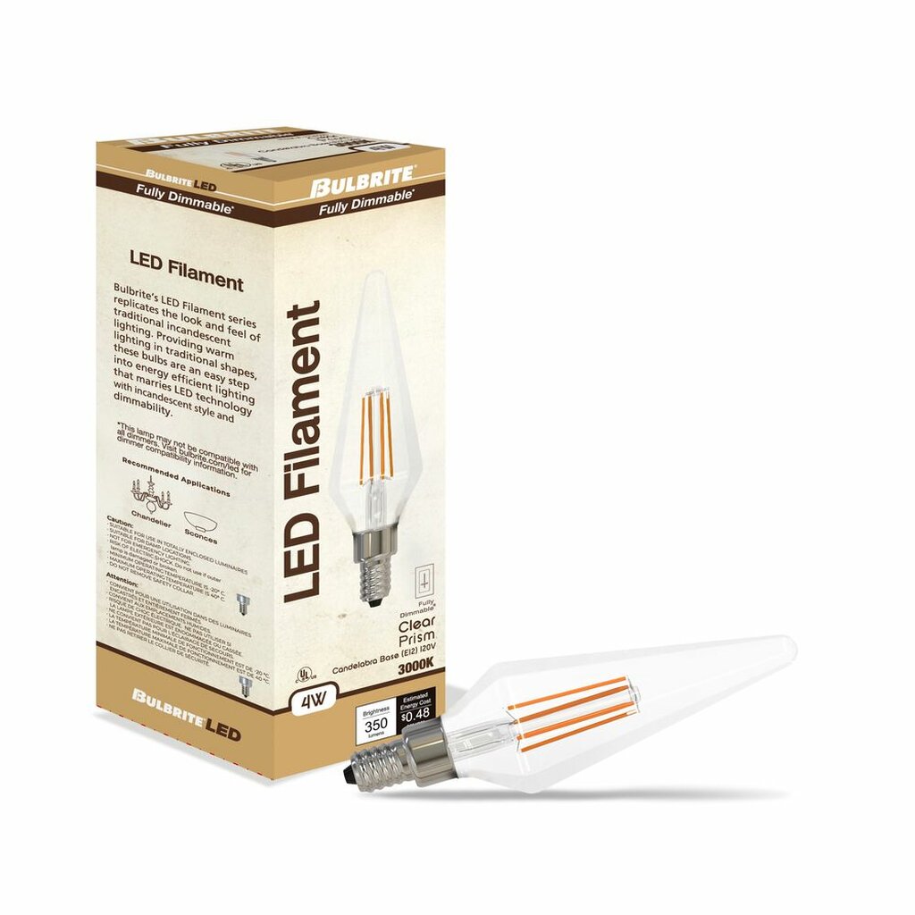 Bulbrite 862861 4W Prism Soft White Light Bulb