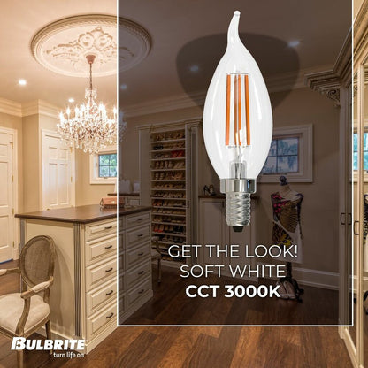 Bulbrite 862858 6.5W CA10 Soft White Light Bulb
