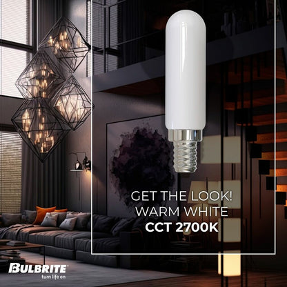 Bulbrite 862853 4.5W T6 Warm White LED Light Bulb