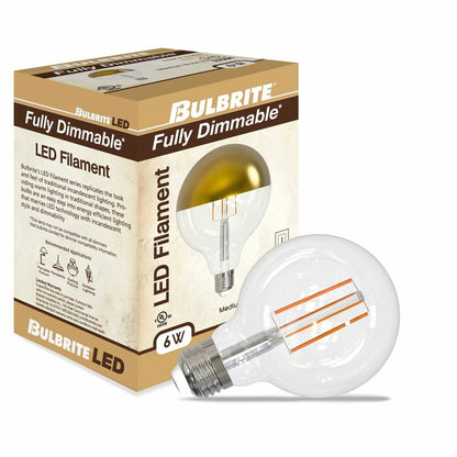Bulbrite 862852 6W G40 Warm White Light Bulb