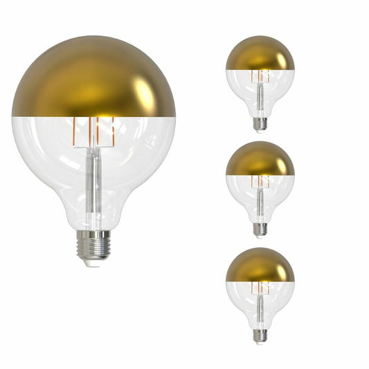 4 pack - Bulbrite 862852 6W G40 Warm White Light Bulb
