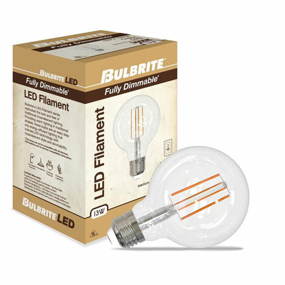 Bulbrite 862851 13W G25 Soft White Light Bulb