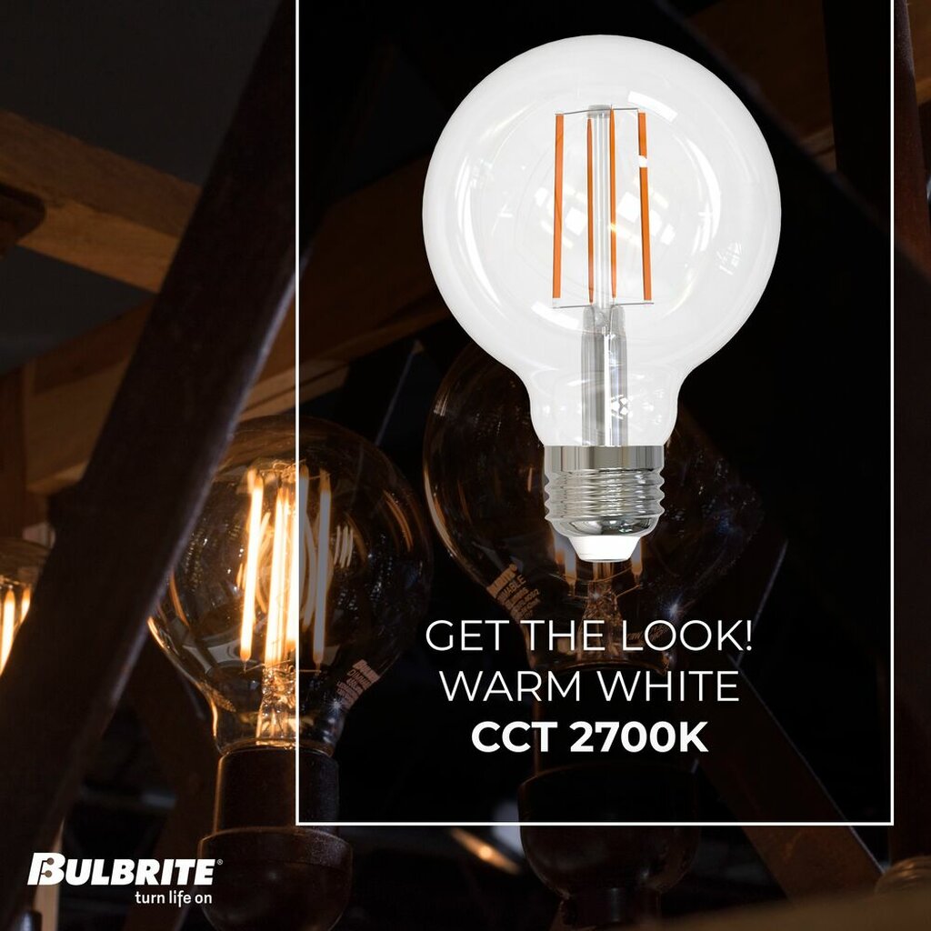 Bulbrite 862850 13W G25 Warm White Light Bulb
