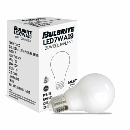 Bulbrite 862846 7W A19 Warm White Light Bulb