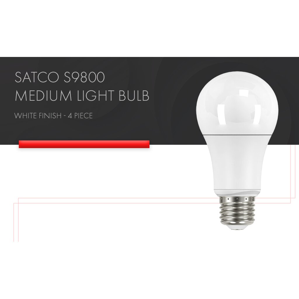 Satco S9800 11W A19 Warm White LED Light Bulb