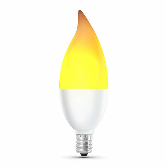 Feit Electric BPFLAME/C/LED/2 2W CA10 Warm Flame LED Light Bulb