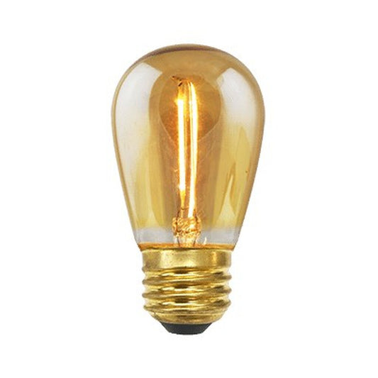 Green Creative 36078 1W S14 Amber LED Light Bulb