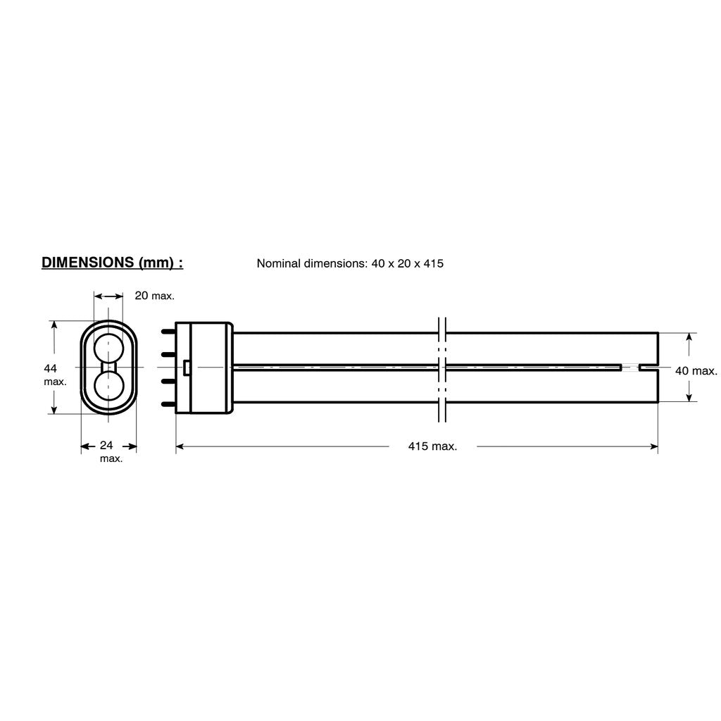 130-000180 36W CFL Light Bulb