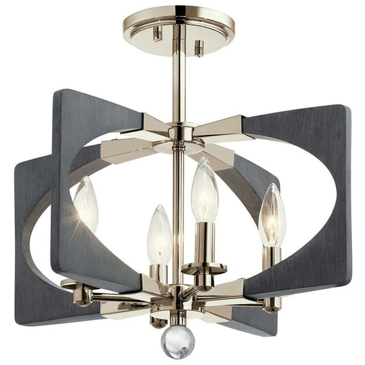 Kichler 44363DWG Fixture Alscar Ceiling Light Semi-Flush Mount 4-Light