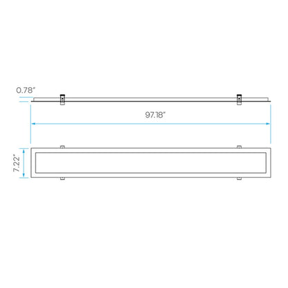 Luxrite LR24289 FLANGE KIT LED6"X8BPNL/FLANGE/KIT
