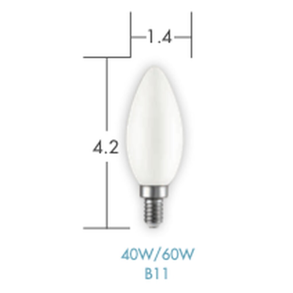 TCP FB11D60FRGL1 5W B11 MULTI LED Light Bulb