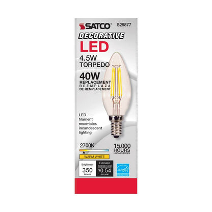 Satco S29877 4.5W B11 LED Light Bulb