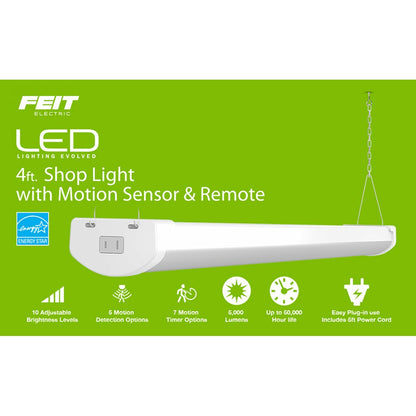 Feit Electric SHOP/4/840/MM 55W LED Shop Light Utility Fixture 4Ft
