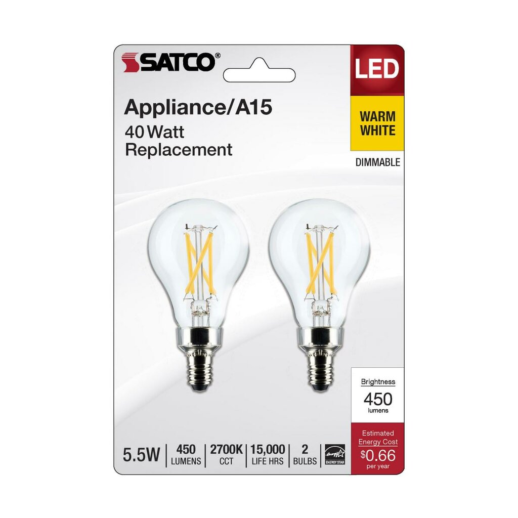 Satco S21871 5.5W A15 LED Light Bulb