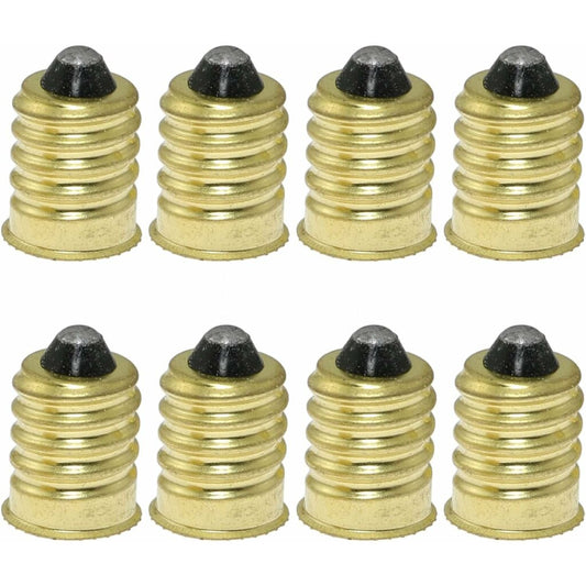 8 pack - E14 to E12 Adapter Adapter 75W Incandescent LED Gold European