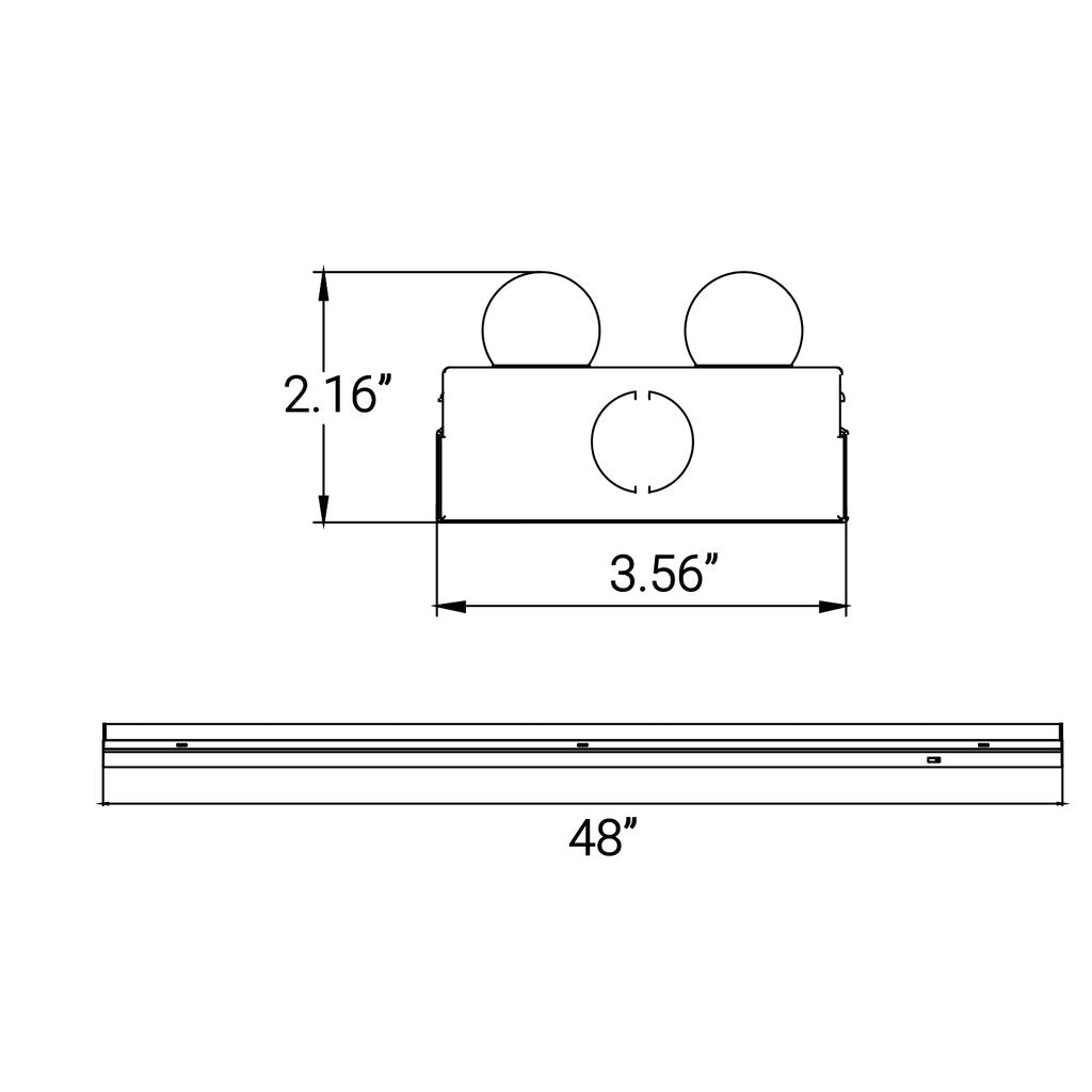 Sunlite 85551-SU 20W LED Dimmable Fixture Linear Strip
