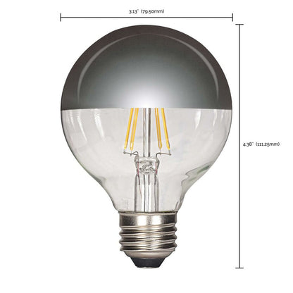 Satco S9828 4.5W G25 Warm White LED Light Bulb