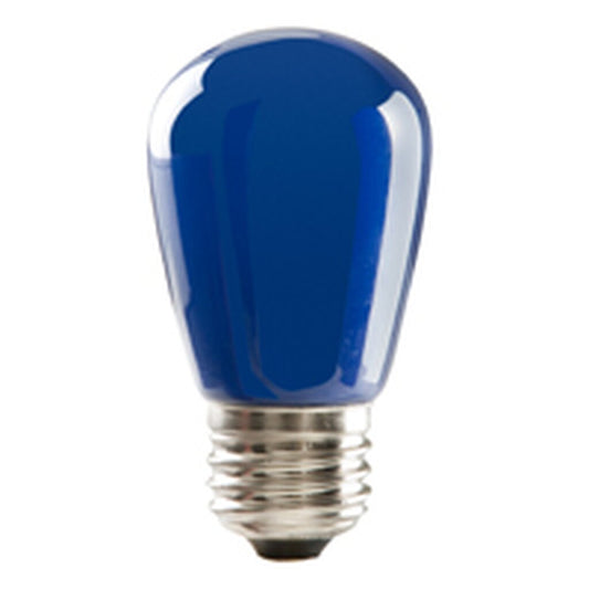Halco 80518 1.4W LED Dimmable Fixture S14 BLUE DIMMABLE E26 PROLED