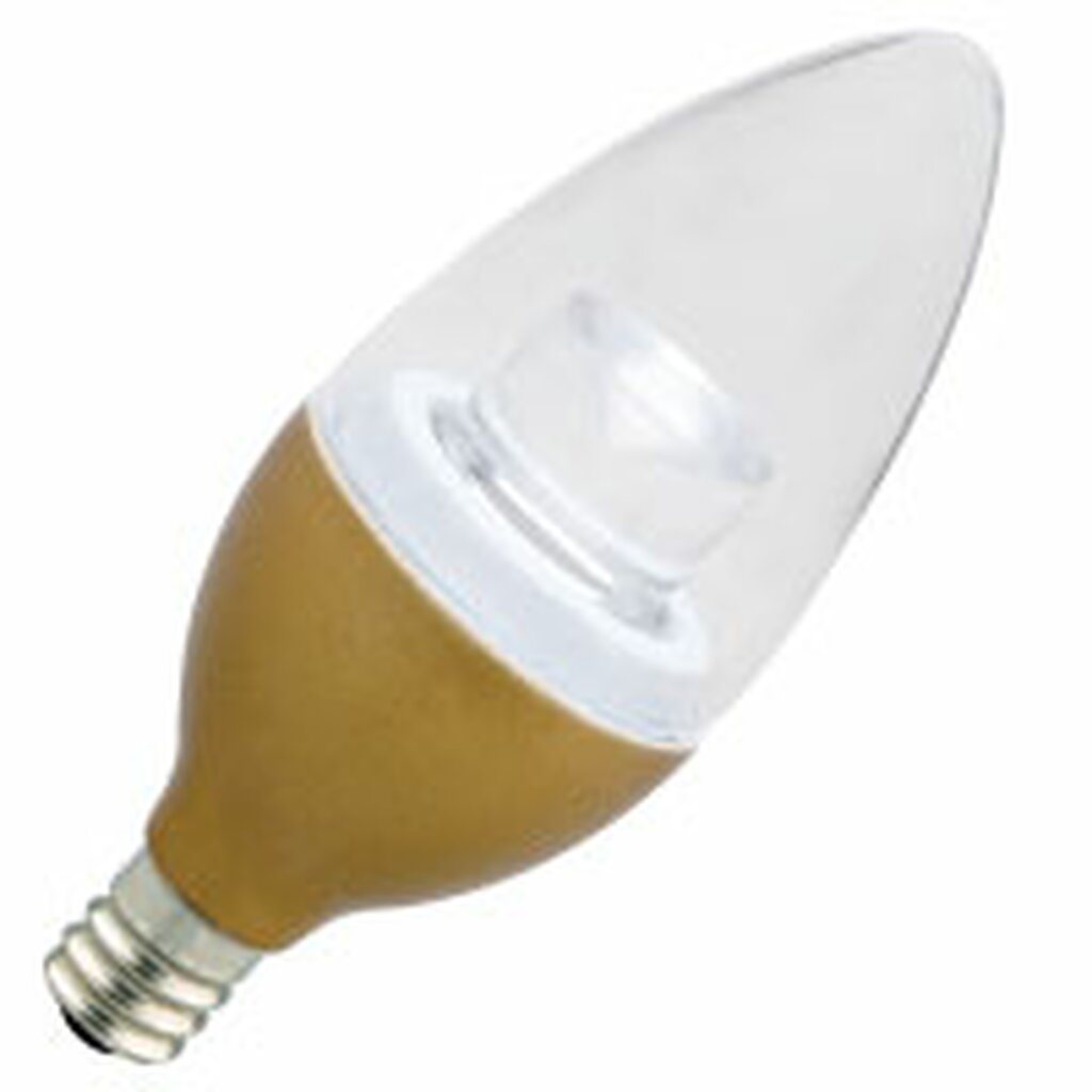 ProLED 80789 3W LED Dimmable Fixture B11 BRASS 2700K DIMMABLE E12