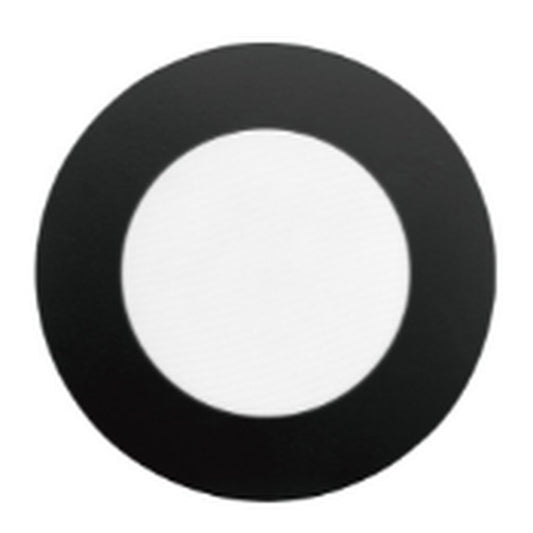 Halco 89112 LED Fixture 6in Round Smooth Baffle Black Replacement Trim