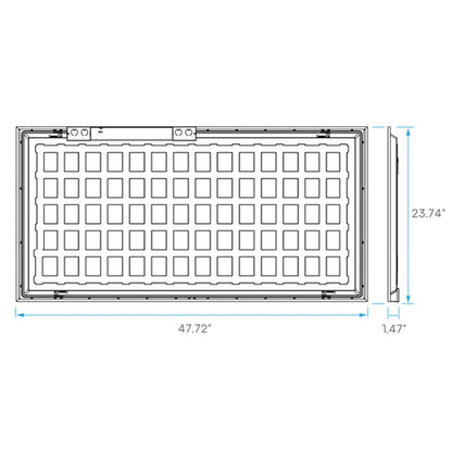Luxrite LR24293 30W/40W/50W LED Flat Panel Dimmable Fixture