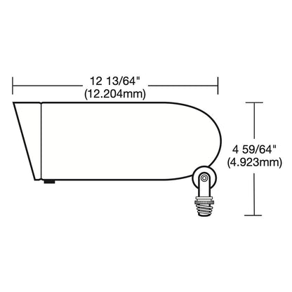 Satco 62-1208 12W LED Flood Light Fixture Landscape Flood 3000K; Light