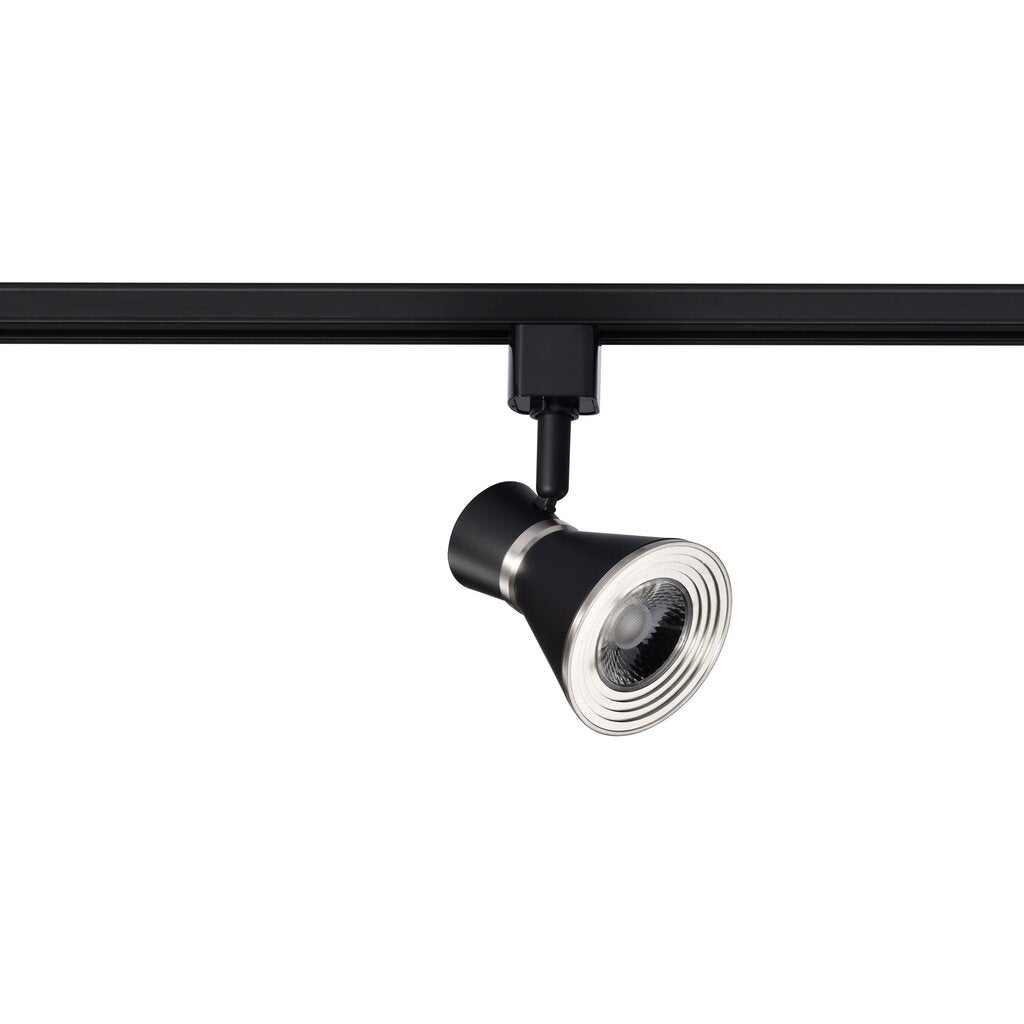 Satco TH644 12W LED Fixture Cinch Track Head - 3000K Matte Black and