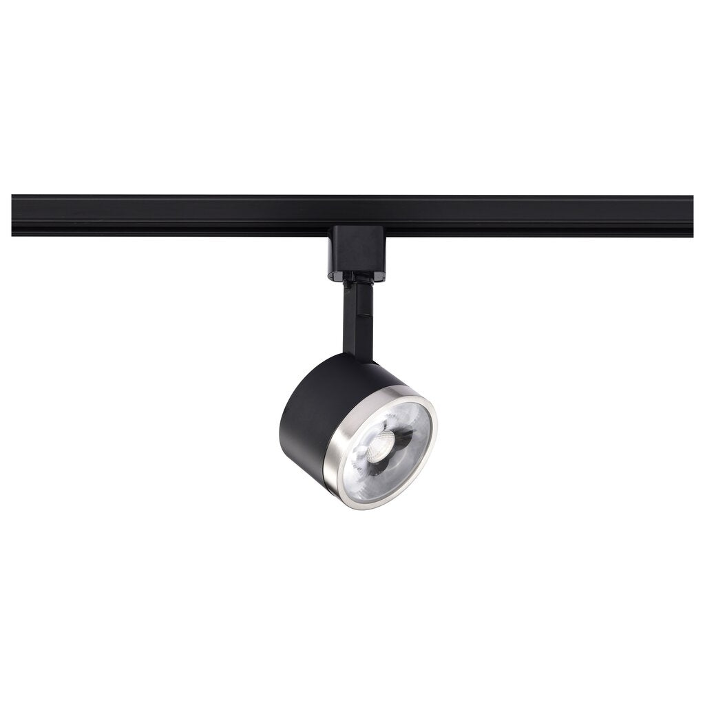 Satco TH636 12W LED Fixture Track Head - Round 3000K Matte Black and