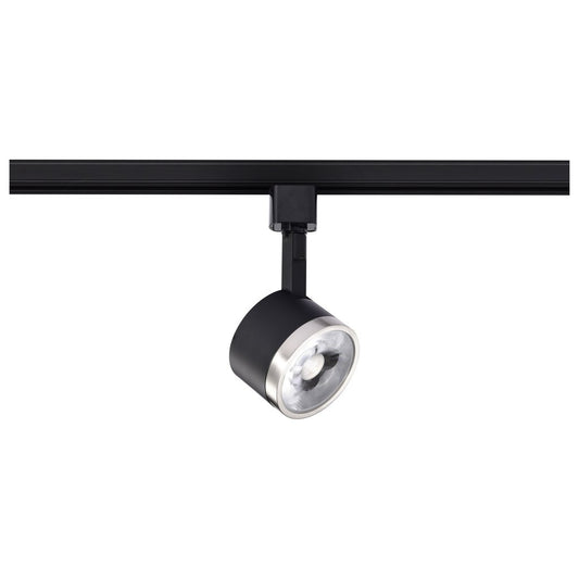 Satco TH636 12W LED Fixture Track Head - Round 3000K Matte Black and