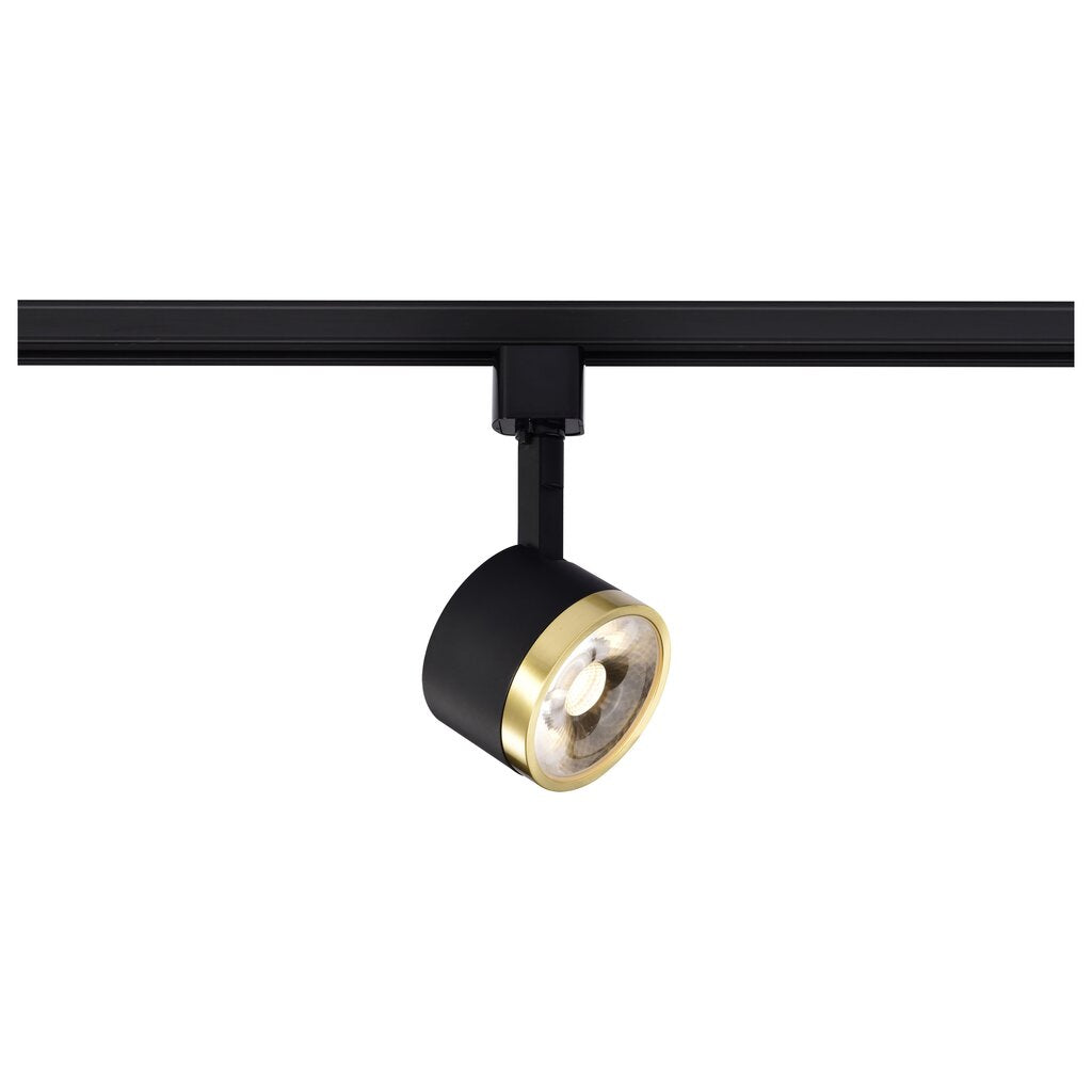 Satco TH635 12W LED Fixture Track Head - Round 3000K Matte Black and