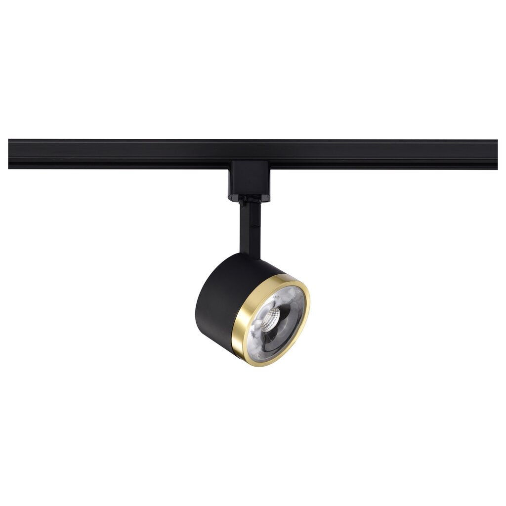 Satco TH635 12W LED Fixture Track Head - Round 3000K Matte Black and
