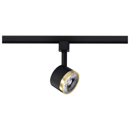 Satco TH635 12W LED Fixture Track Head - Round 3000K Matte Black and