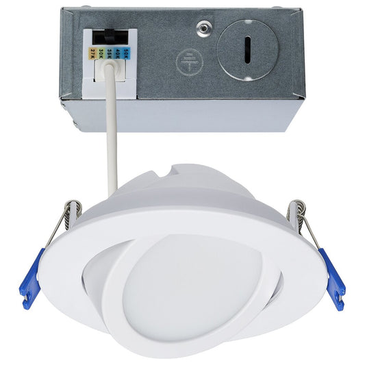 Satco S11878 11W LED Fixture - 4" Directional Low-Profile Downlight