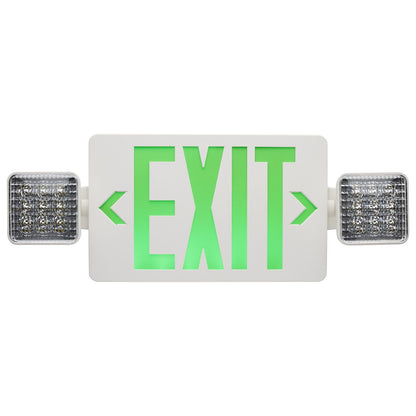 Satco 67-125 3.5W LED Fixture Combination Green Exit Sign/Emergency