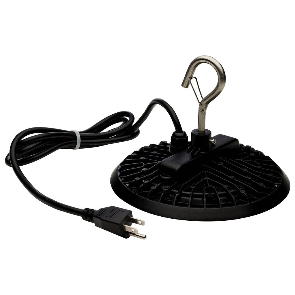 Satco 65-965 80W LED Fixture - Hi-Pro Shop Light with Plug 8" Dia.