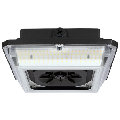 Satco 65-637 60W/75W/90W LED Fixture Square - Wide Beam Angle Canopy