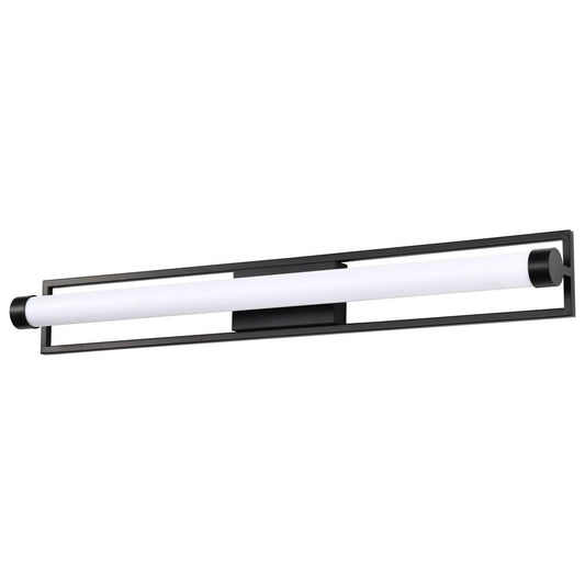 Satco 62-669 39W LED Fixture Canal Large Vanity - Matte Black Finish
