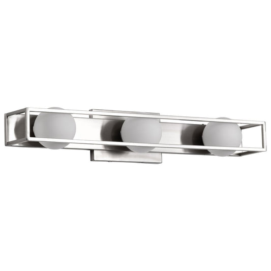 Satco 62-2253 15W LED Fixture Jenkins - 24 Inch 3 Light Vanity Brushed