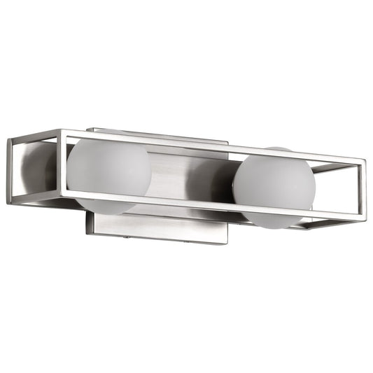Satco 62-2252 10W LED Fixture Jenkins - 16 Inch 2 Light Vanity Brushed
